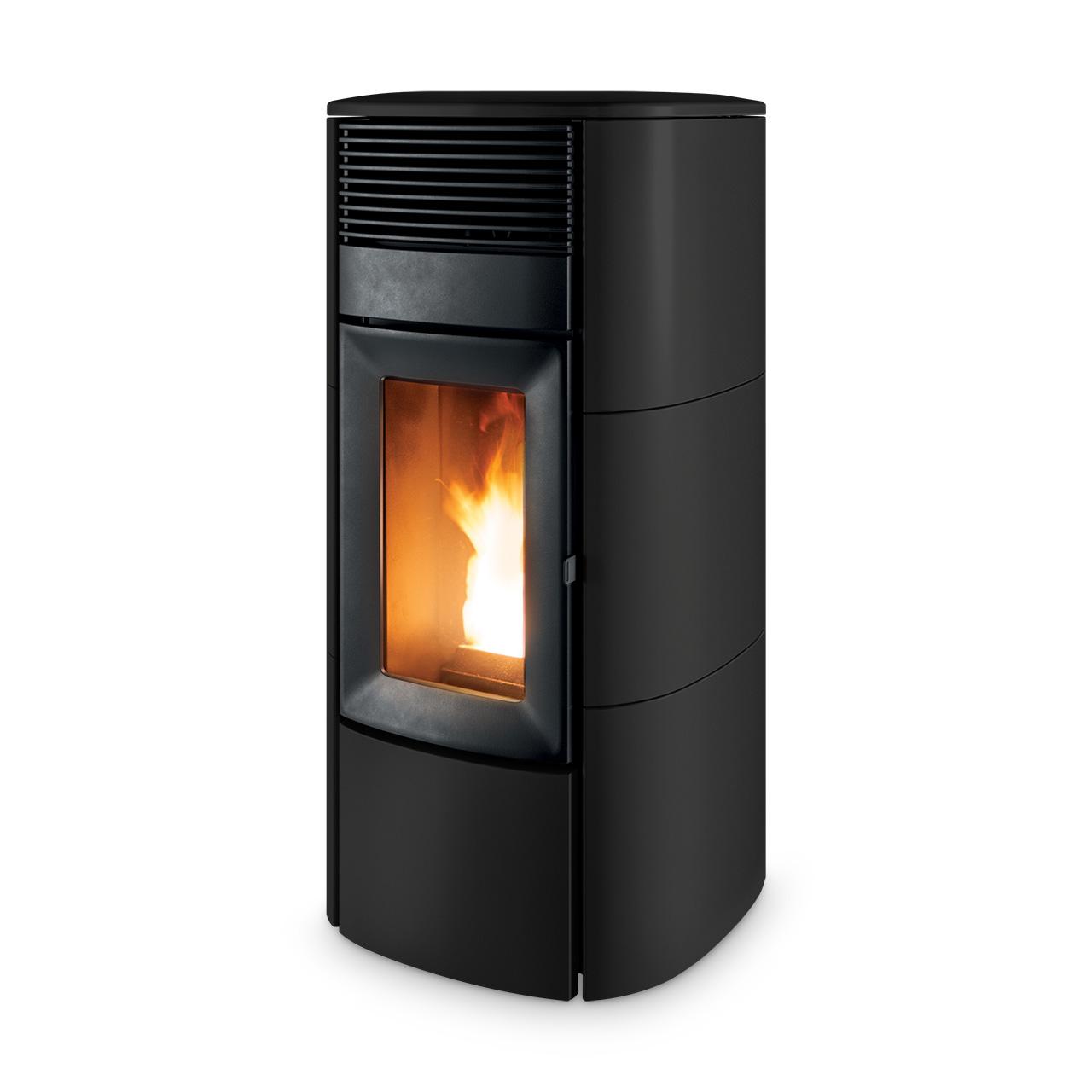 Pelletofen MCZ Club Air 10 R 10 kW - Ausführung: 126 Matt Black ceramic