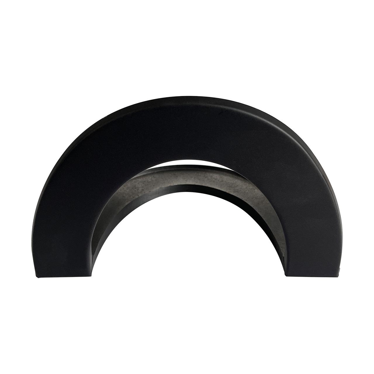 Ofenrohr Rosette für Außenecke DN 150 mm Schwarz