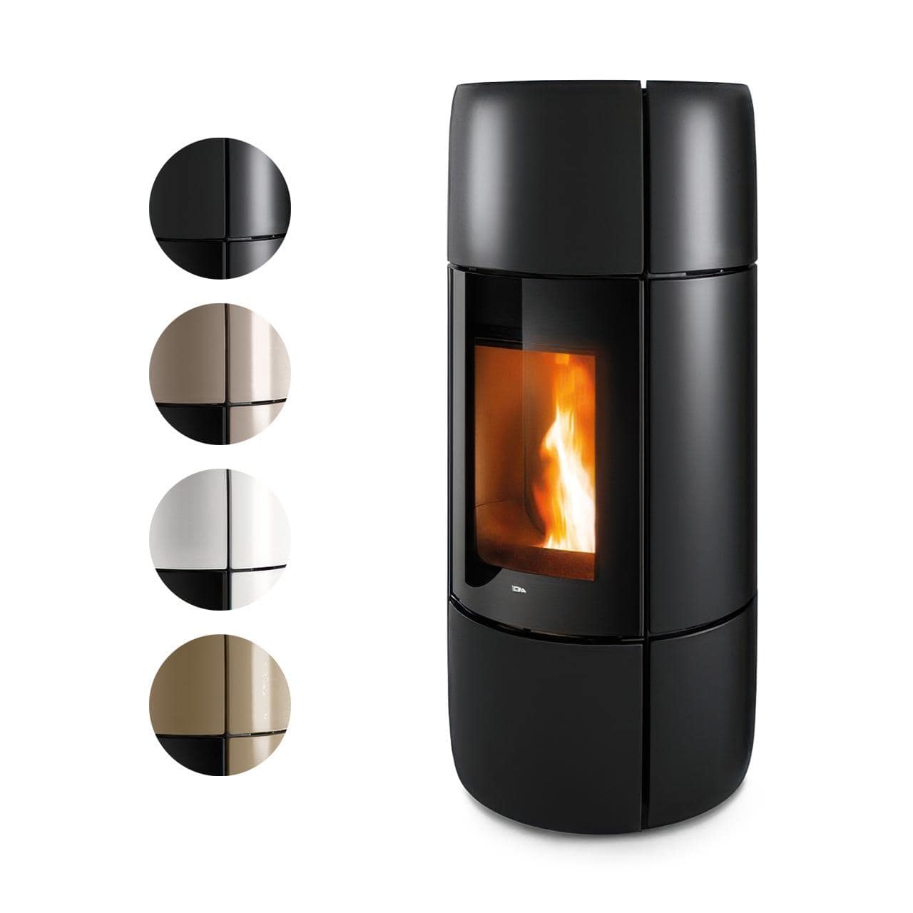 Pelletofen MCZ Curve Air Matic 8 Core UP! 8 kW - Ausführung: Black ceramic_107