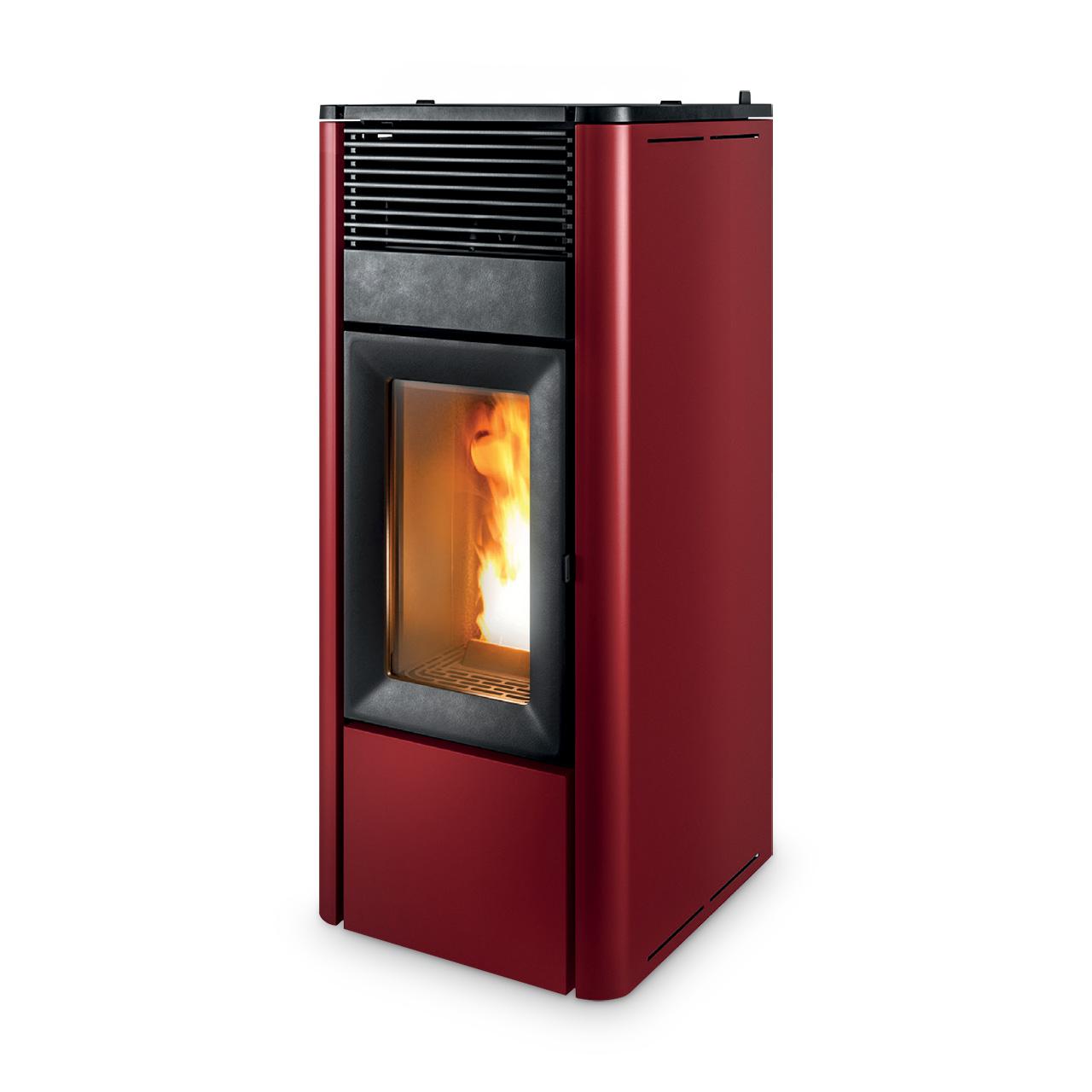 Pelletofen MCZ Teia Comfort Air 10 R 10 kW - Ausführung: Bordeaux metal_304
