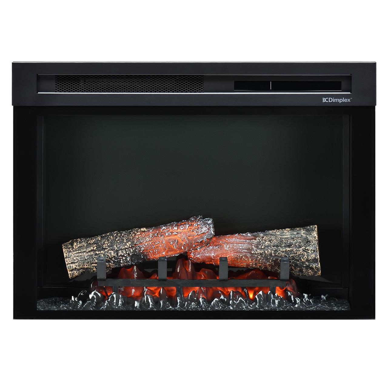 Dimplex Electric Firebox XHD26 - Rahmenloser Elektrokamin mit Optiflame Flammen, LED-Glutbett & integrierter Heizung