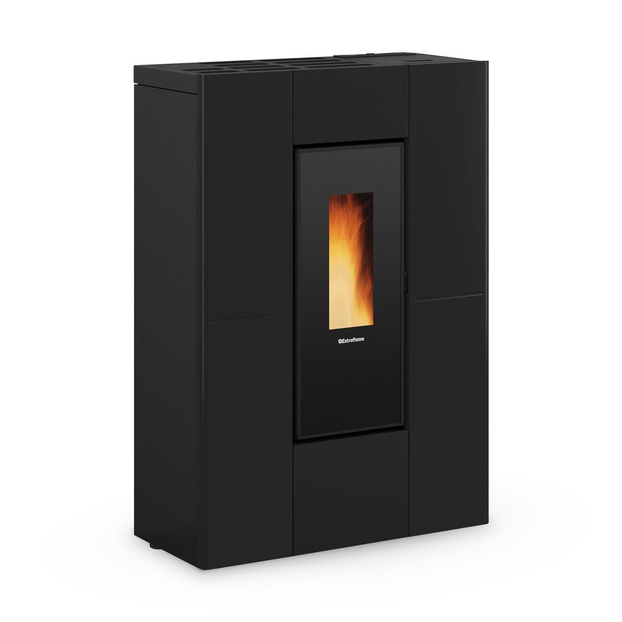 Pelletofen Extraflame Marilena Plus 5.0.16 8,1 kW - Ausführung: Stahl Schwarz