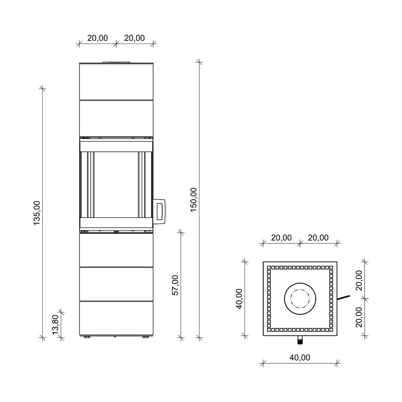 Kaminofen Neocube S30 Black & White Edition 6 kW - Ausführung: S30 Nero satin