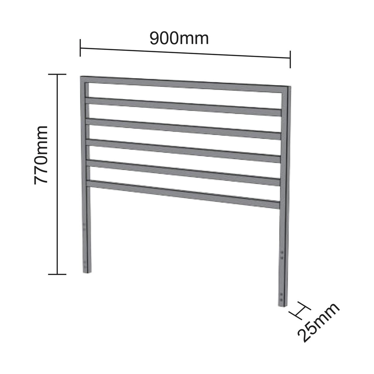 Outdoorküche Cozze Elements Rückwandgitter für Eckmodul