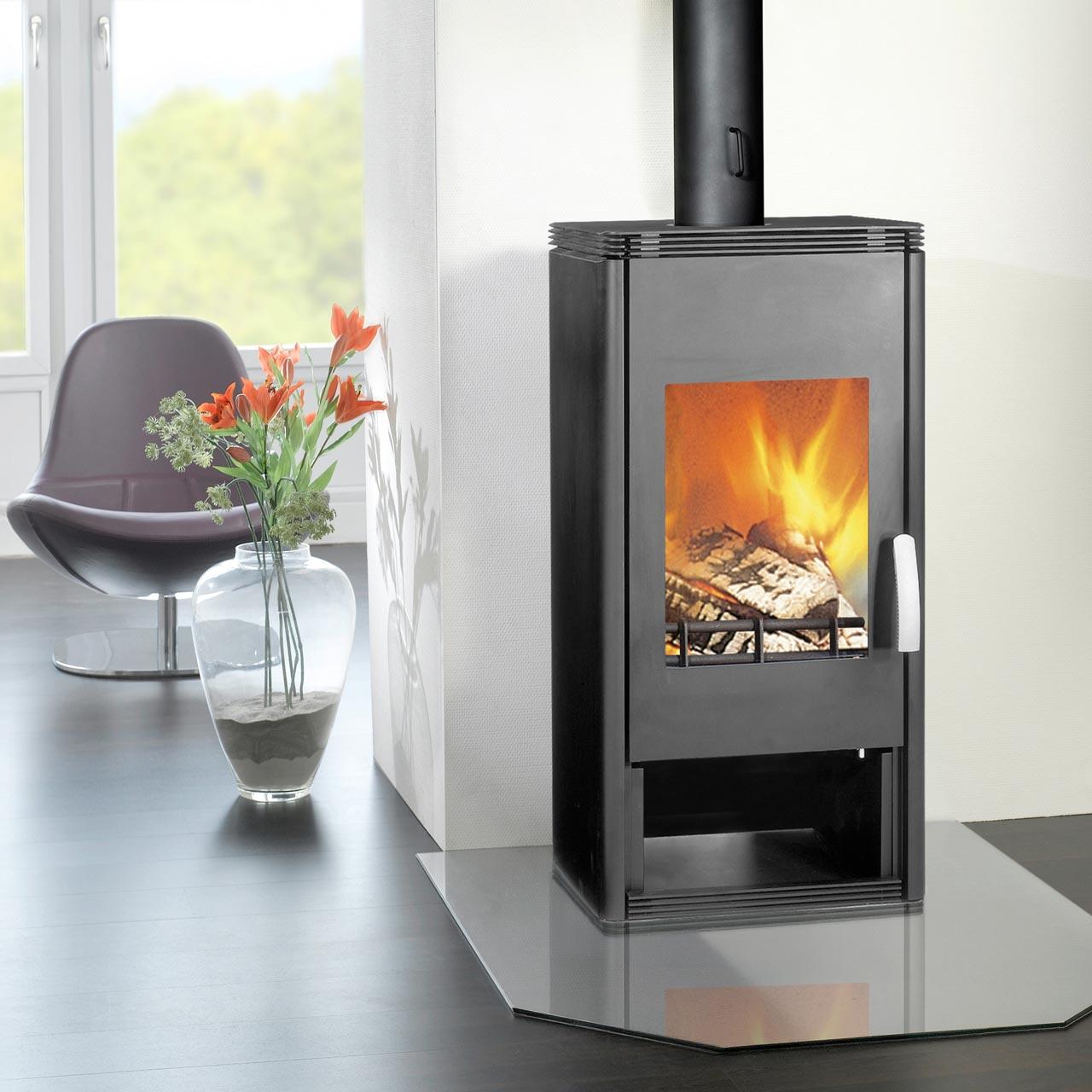 Kaminofen Wamsler Orpheus Stahl/Schwarz 8 kW