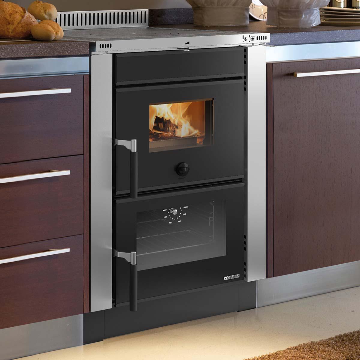 Küchenofen La Nordica Vicenza.16 mit 6 kW - Verkleidung: Edelstahl
