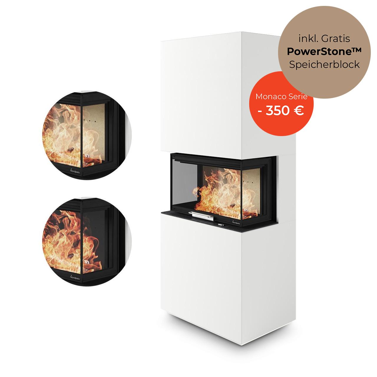 Kaminbausatz Nordpeis Monaco III High Base 8 kW