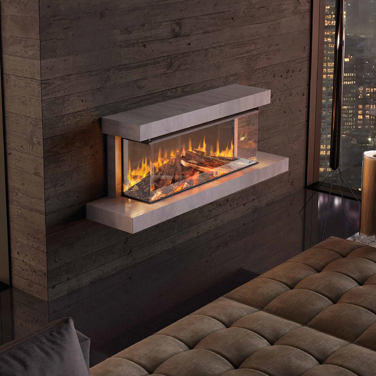 Elektrokamin La Nordica Lumen 1200 mit Rahmen - Ausführung: Anthrazit