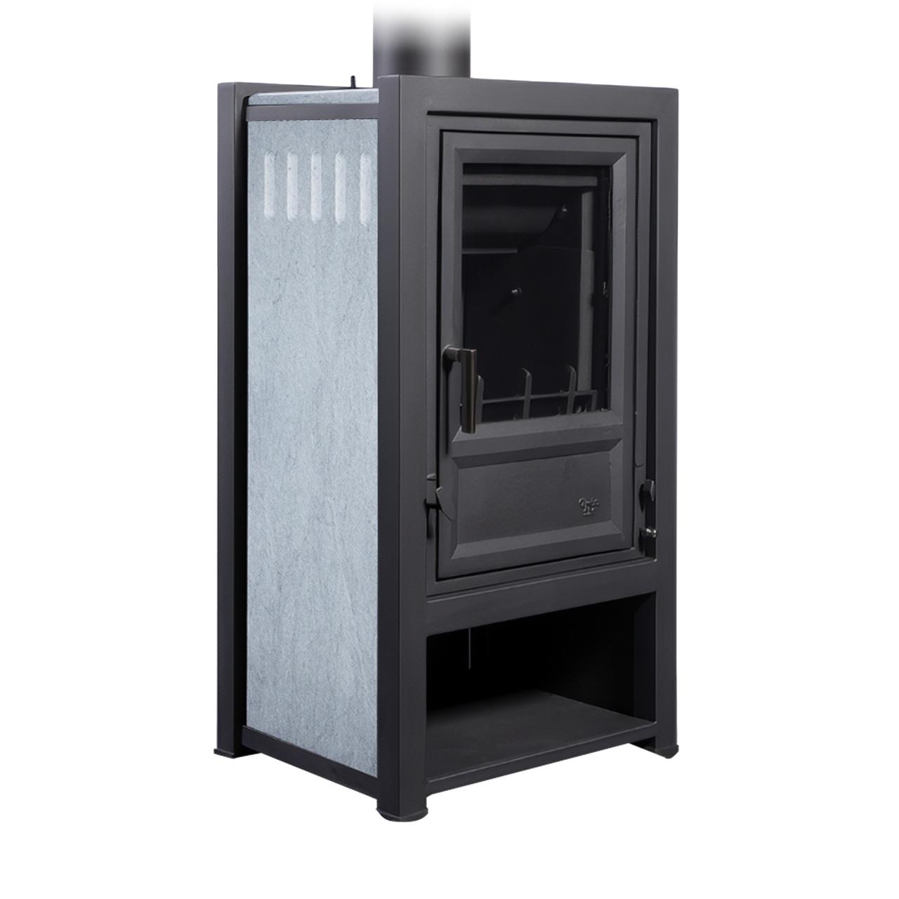 Gussofen Globe Fire Luna II L 7,9 kW - Ausführung: Serpentin Grau