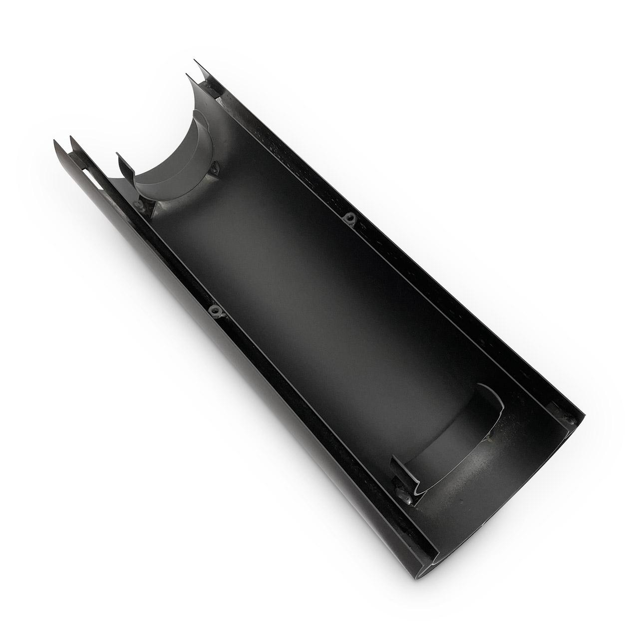 Pelletofenrohr Hitzeschutz doppelt DN 80 mm Länge 460 mm Schwarz