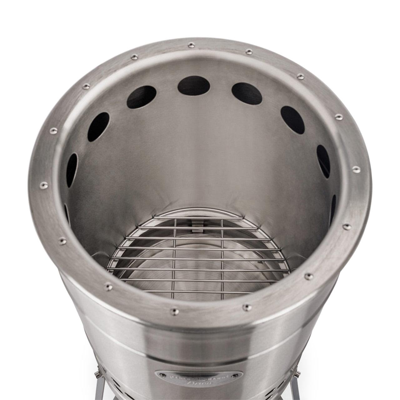 Feuertonne Petromax Pyron, Edelstahl Terrassenofen