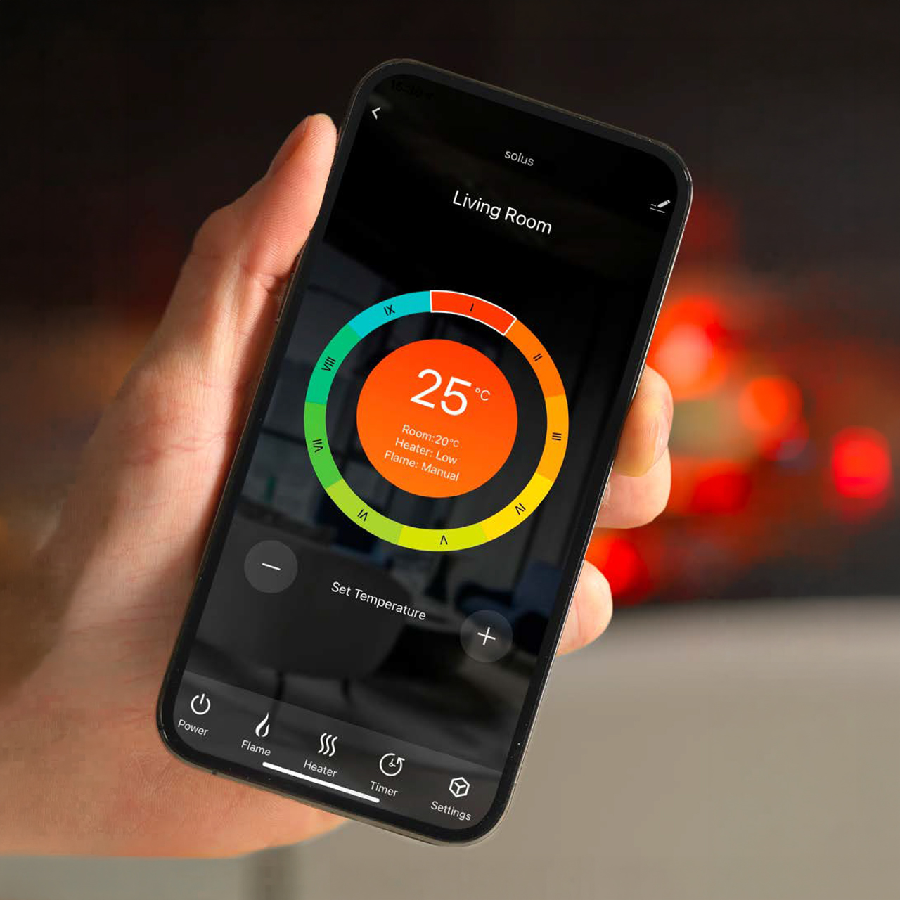 Trimline Fires Solus App Steuerung Smartphone