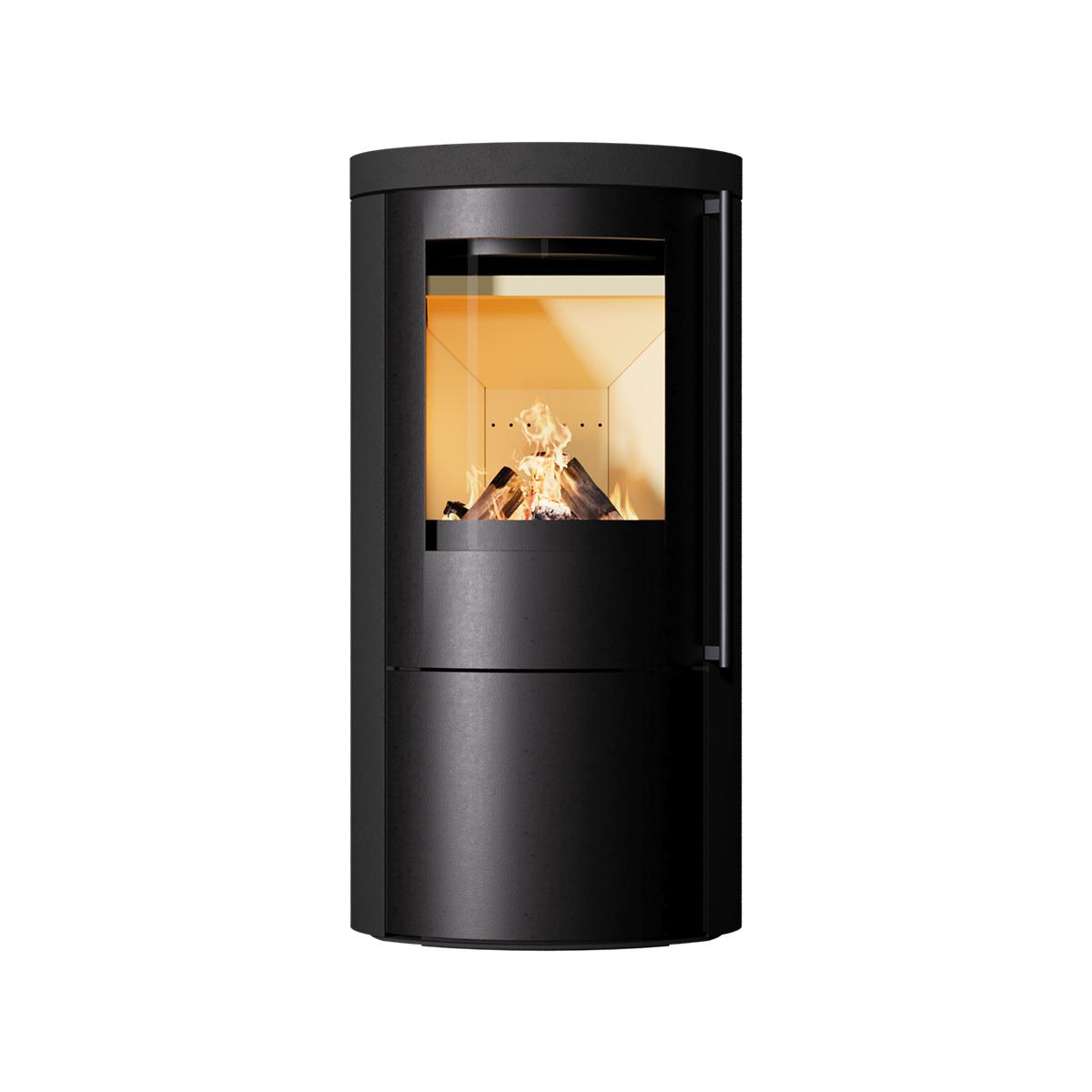 Kaminofen Vaio IQ 33 Naturstein Absolute Black Edition mit 6,3 kW inkl. Kaminbesteck - Ausführung: 1 Topplatte
