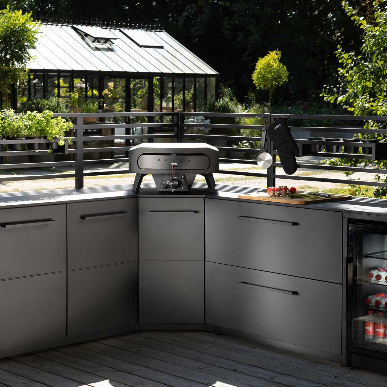 Outdoorküche Cozze Elements Rückwandgitter für Eckmodul