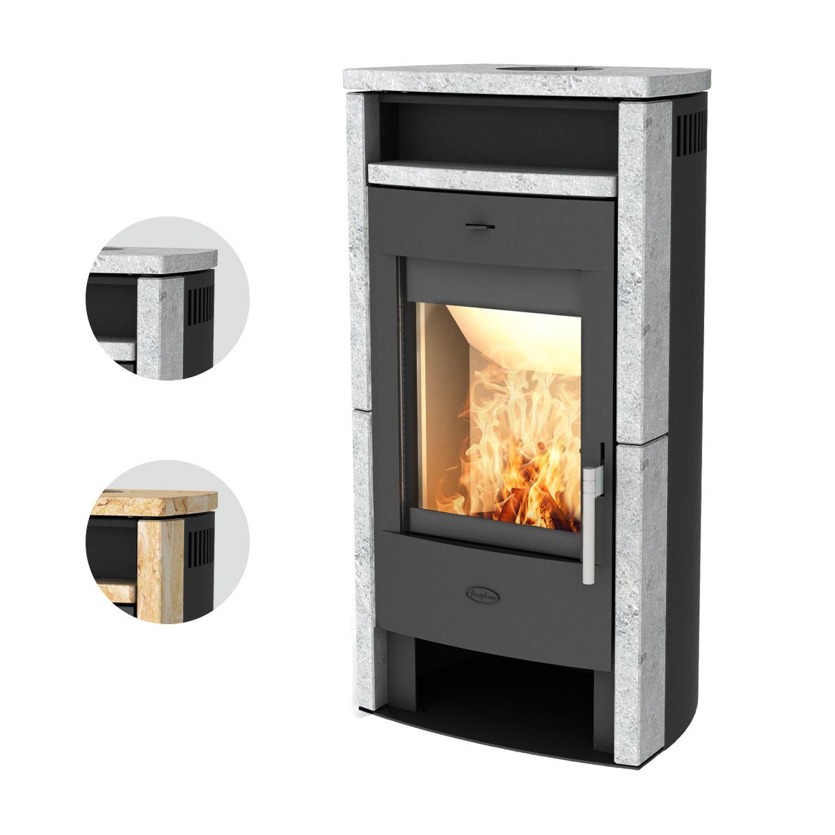 Kaminofen Fireplace Elite Budapest 6 kW - Verkleidung: Speckstein