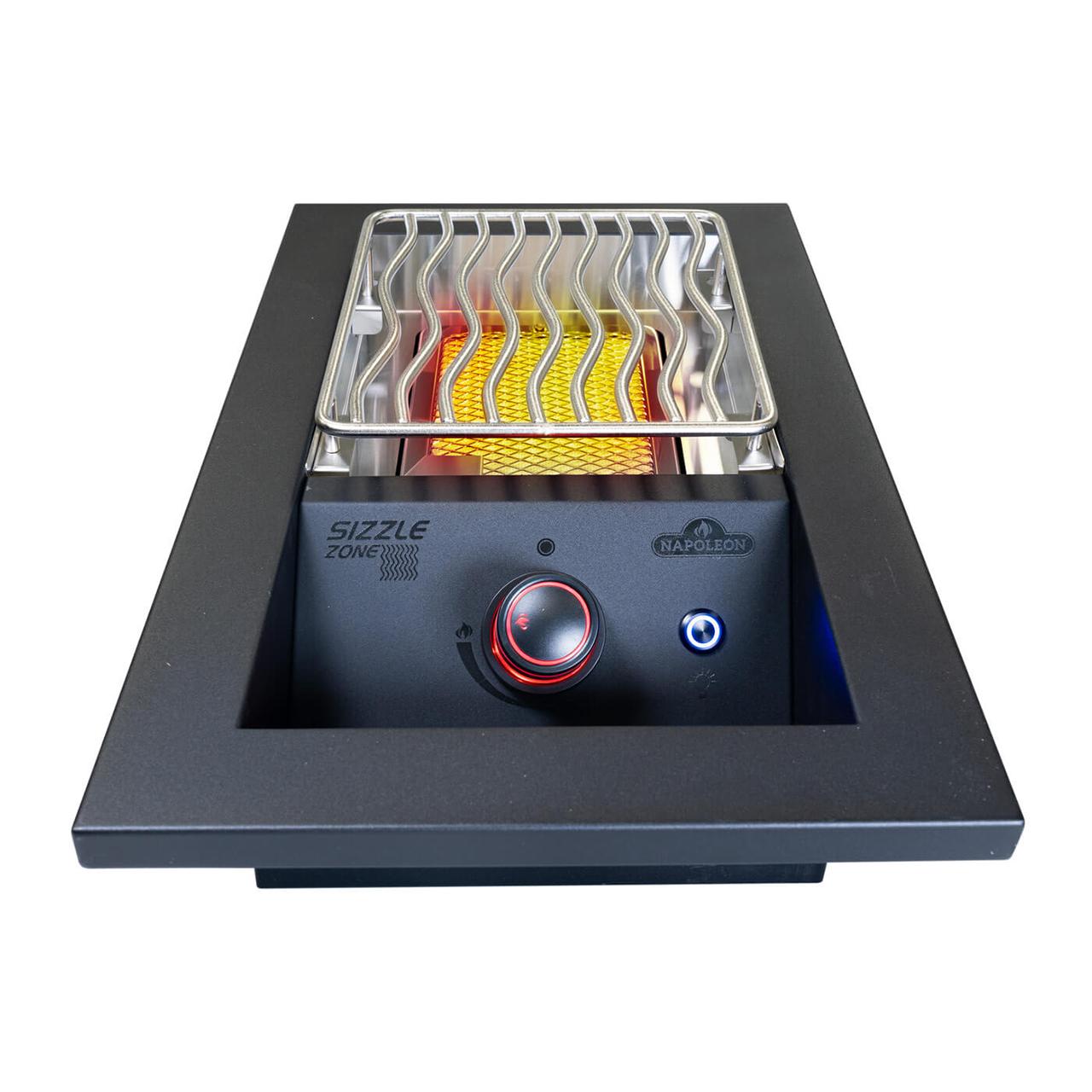 Napoleon 700-Series 10 Zoll , Einbau-SIZZLE ZONE BIB10IRPMK-CE, Mattschwarz, klein