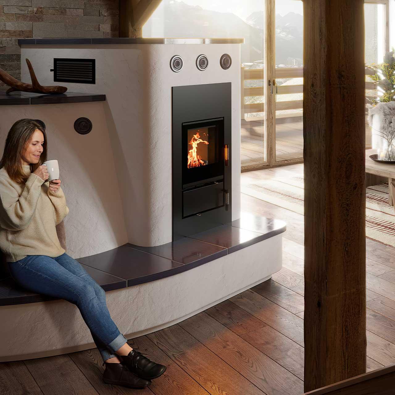 Kachelofeneinsatz Spartherm Renova Cs-50 7 kW - Ausführung: Türanschlag Links