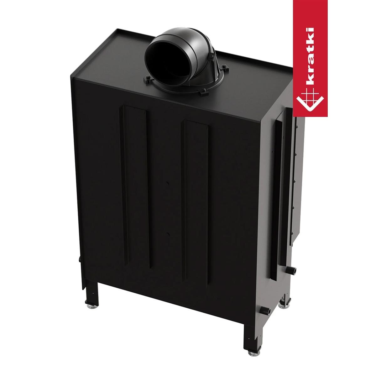 Kamineinsatz Kratki LUCY/15/NEW 15 kW - Feuerraumauskleidung: weiß - Tür selbstschließend: nein