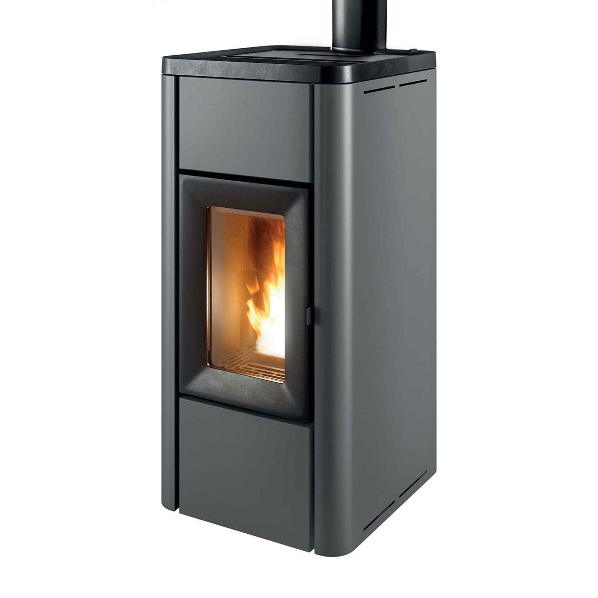 Pelletofen MCZ Ghea Air 6 XUP! 5S 6 kW - Ausführung: 313 Silver metal