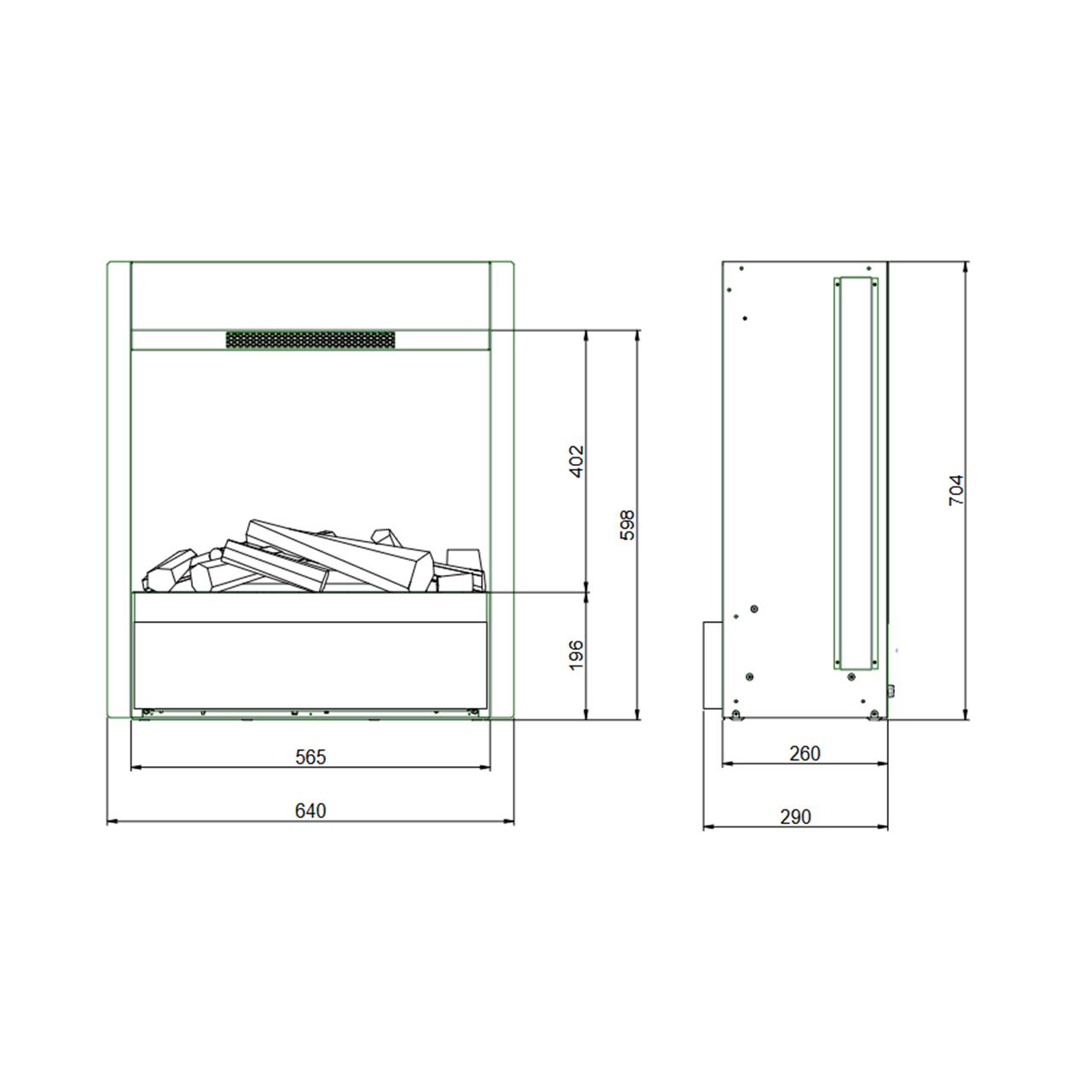 Dimplex Albany Multi Optimyst Elektrokamin - 3D-Wasserdampf-Flammen, Farbwechsel & App-Steuerung für maximale Atmosphäre