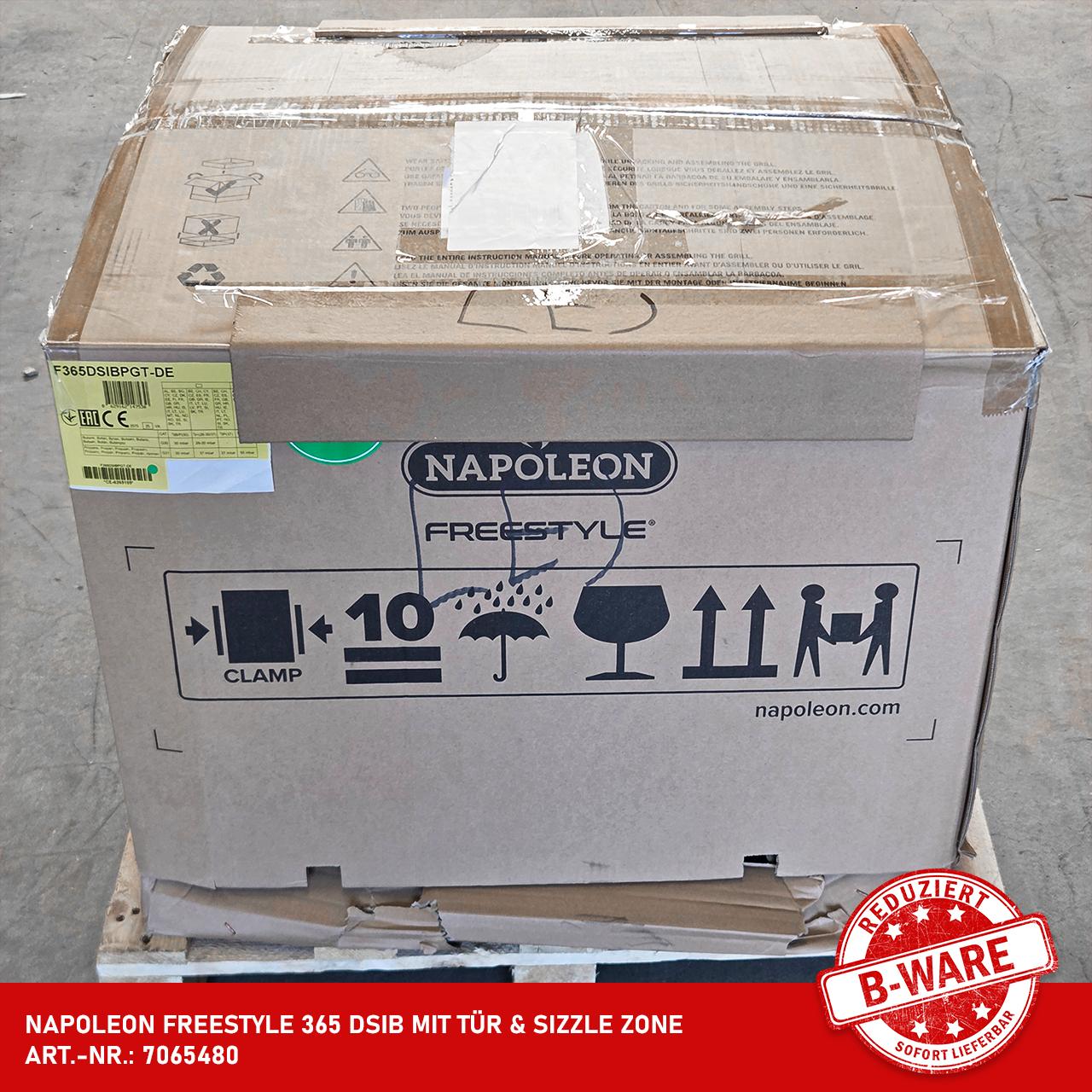 B-Ware - Gasgrill Napoleon Freestyle 365 DSIB mit Tür & Sizzle Zone