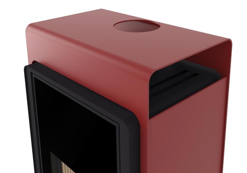 Kaminofen HS Flamingo Deluxe Singa 9 kW - Farbe: Grau