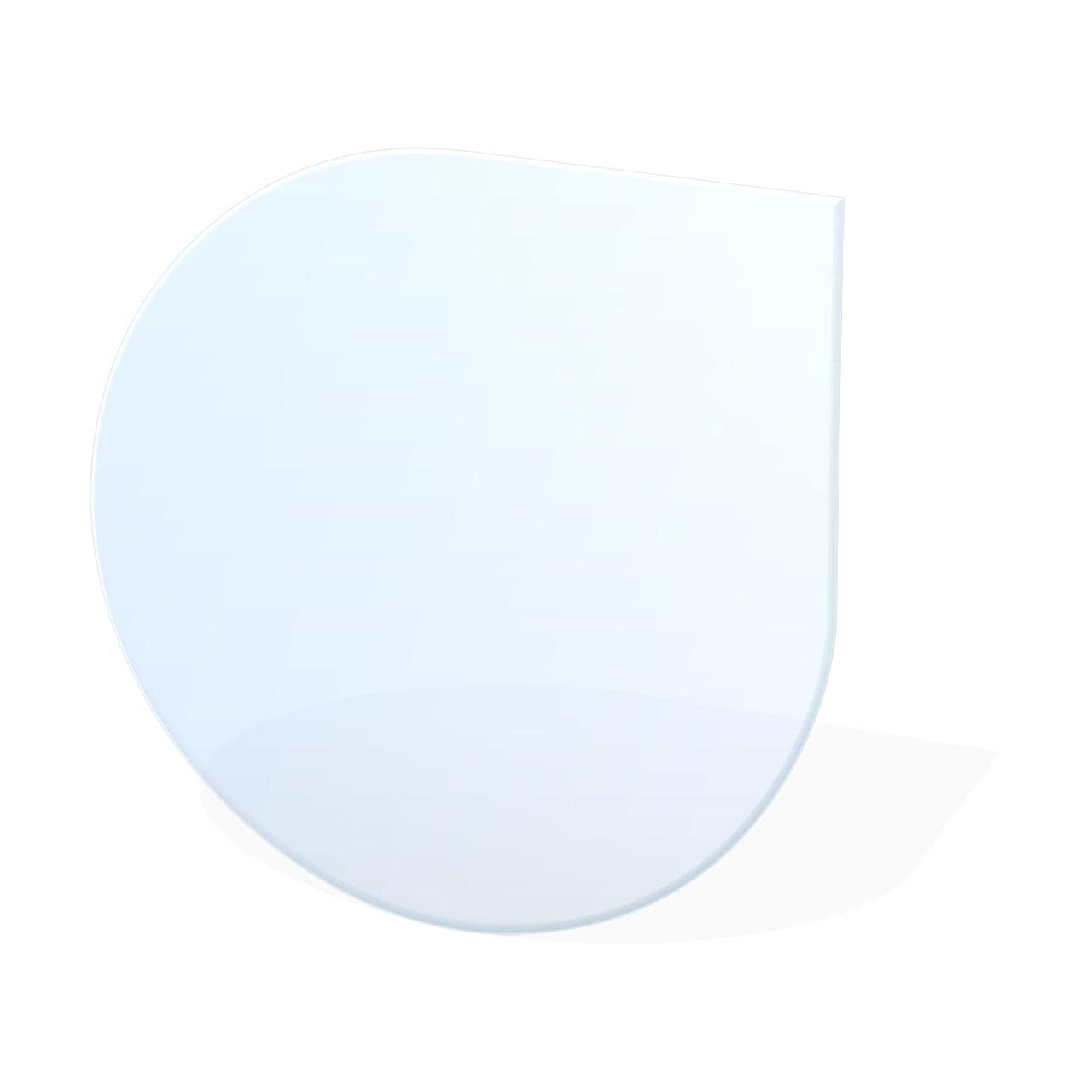 Glasplatte Kamin AA-Kaminwelt Tropfen 1250x1250 mm, Stärke 8 mm