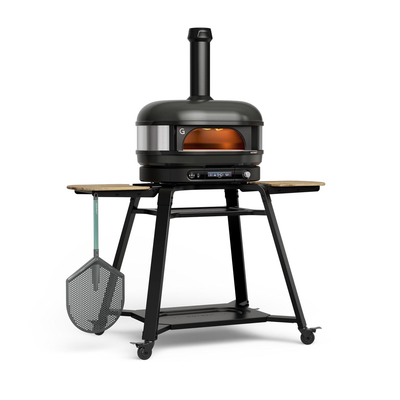 Pizzaofen Gozney Dome Gen 2.0 Essentials Bundle inkl. Gestell und Pro Pizzaschieber XL - Ausführung: Off Black