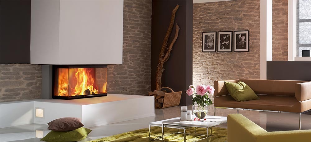 Kamineinsatz Spartherm Arte 3RL-80h Montagebeispiel