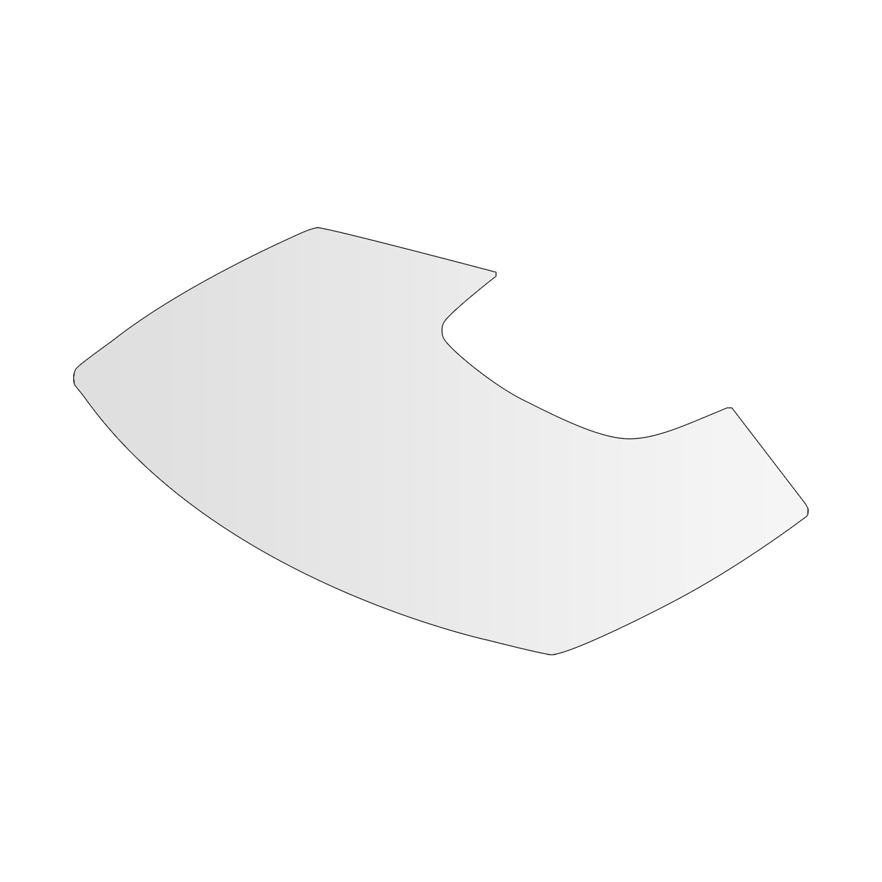 Vorlegeplatte Glas klar