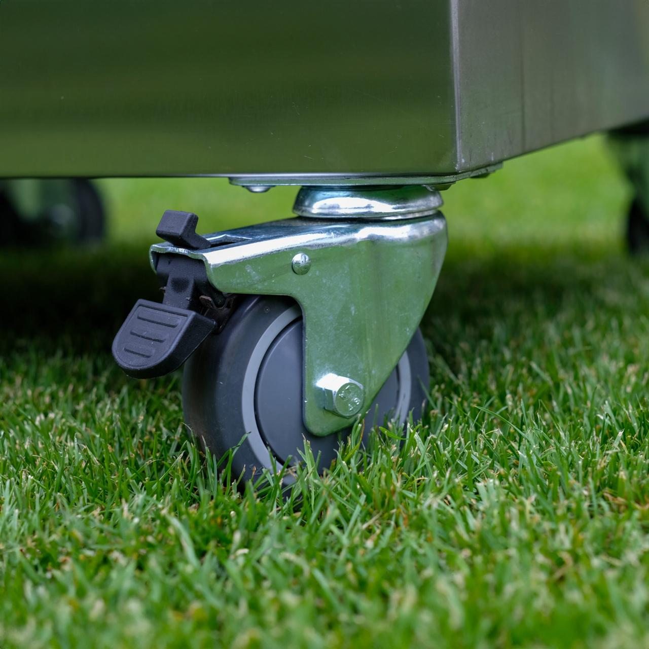 Outdoorküche vivandio quub / Schubladen Schrankmodul - Ausführung: Schwarz - Mobilität: mit Stellfüßen - Arbeitsplatte: ohne