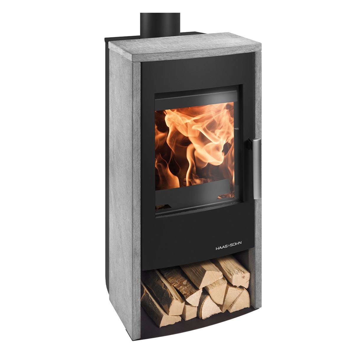 Kaminofen Haas und Sohn Rubus 6,4 kW - Ausführung: Serpentino