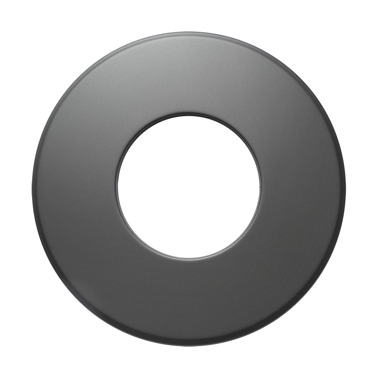 Ofenrohr Rosette DN 130 mm Rand 9 cm Gussgrau