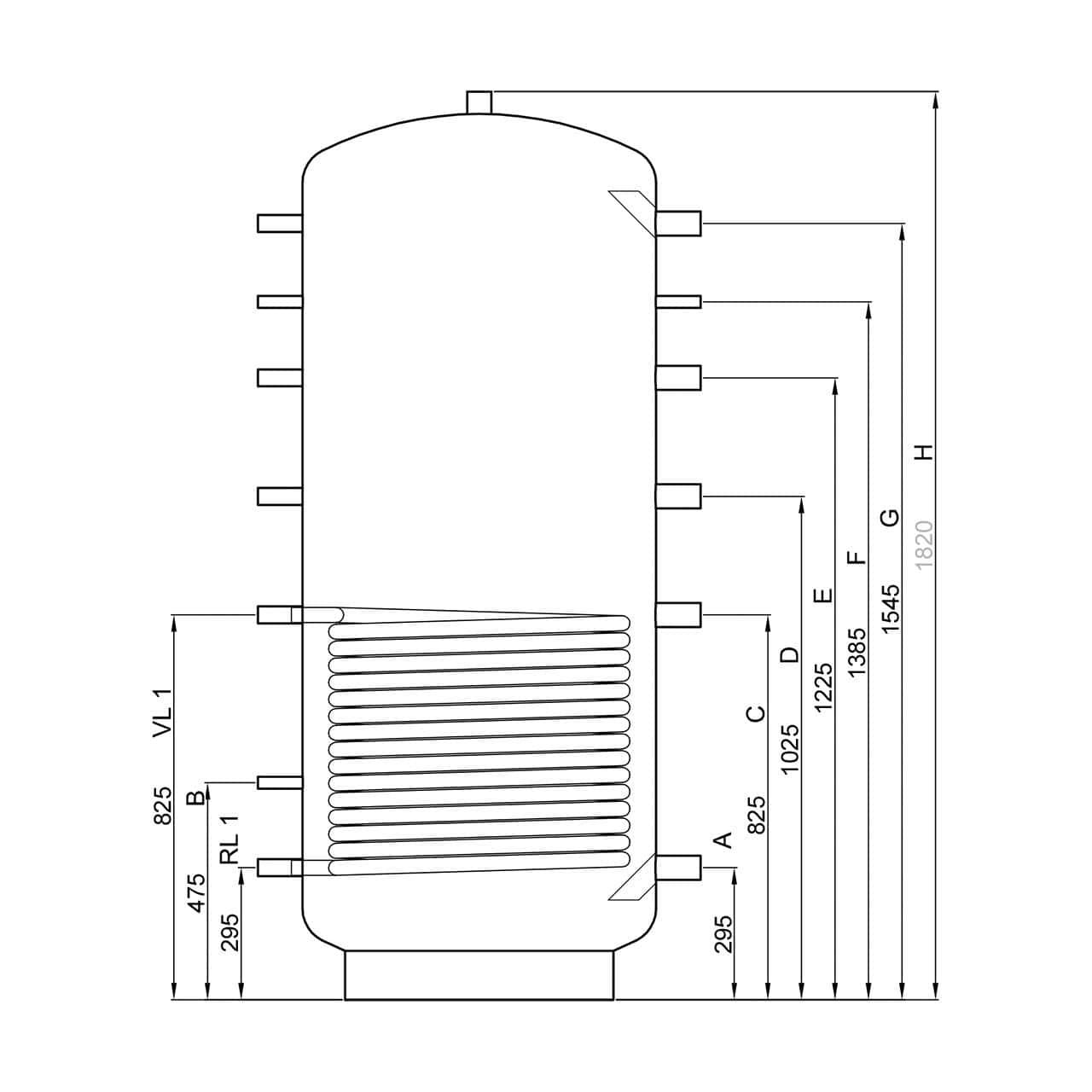 Solarthermie Komplettset Fläche 15,15 m² und Pufferspeicher 800 l
