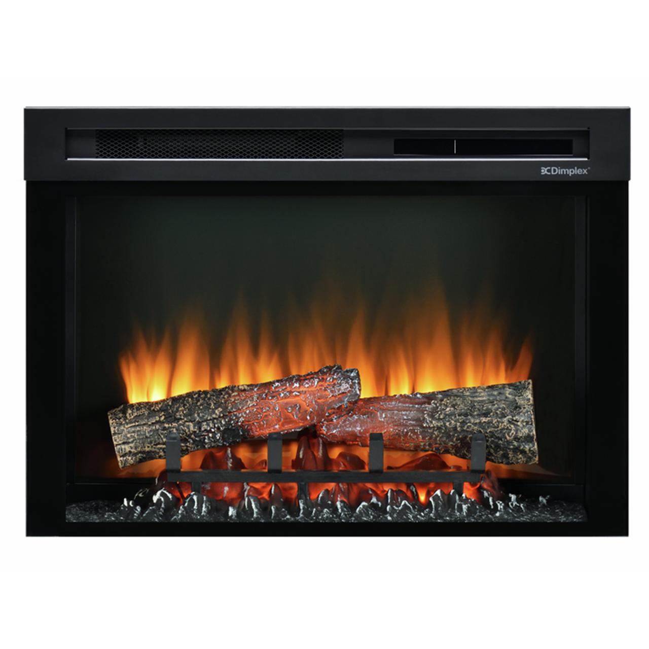 Dimplex Electric Firebox XHD26 - Rahmenloser Elektrokamin mit Optiflame Flammen, LED-Glutbett & integrierter Heizung