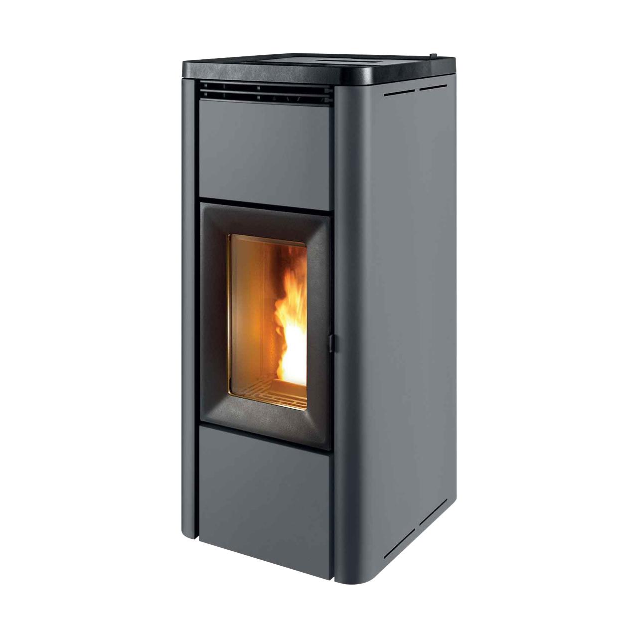 Pelletofen MCZ Mida Air 8 R 5S Wi-Fi 8 kW - Ausführung: 313 Silver metal