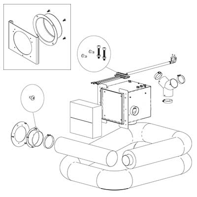 Edilkamin KIT Air Diffuser Bausatz