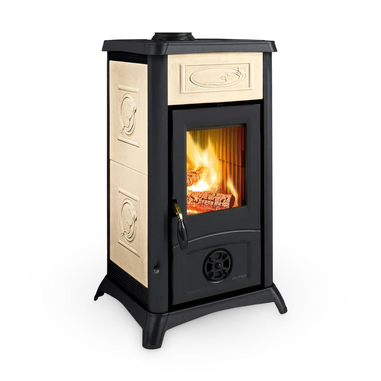 Kaminofen La Nordica Gemma Lean 6,5 kW - Ausführung: Ceramica Panna
