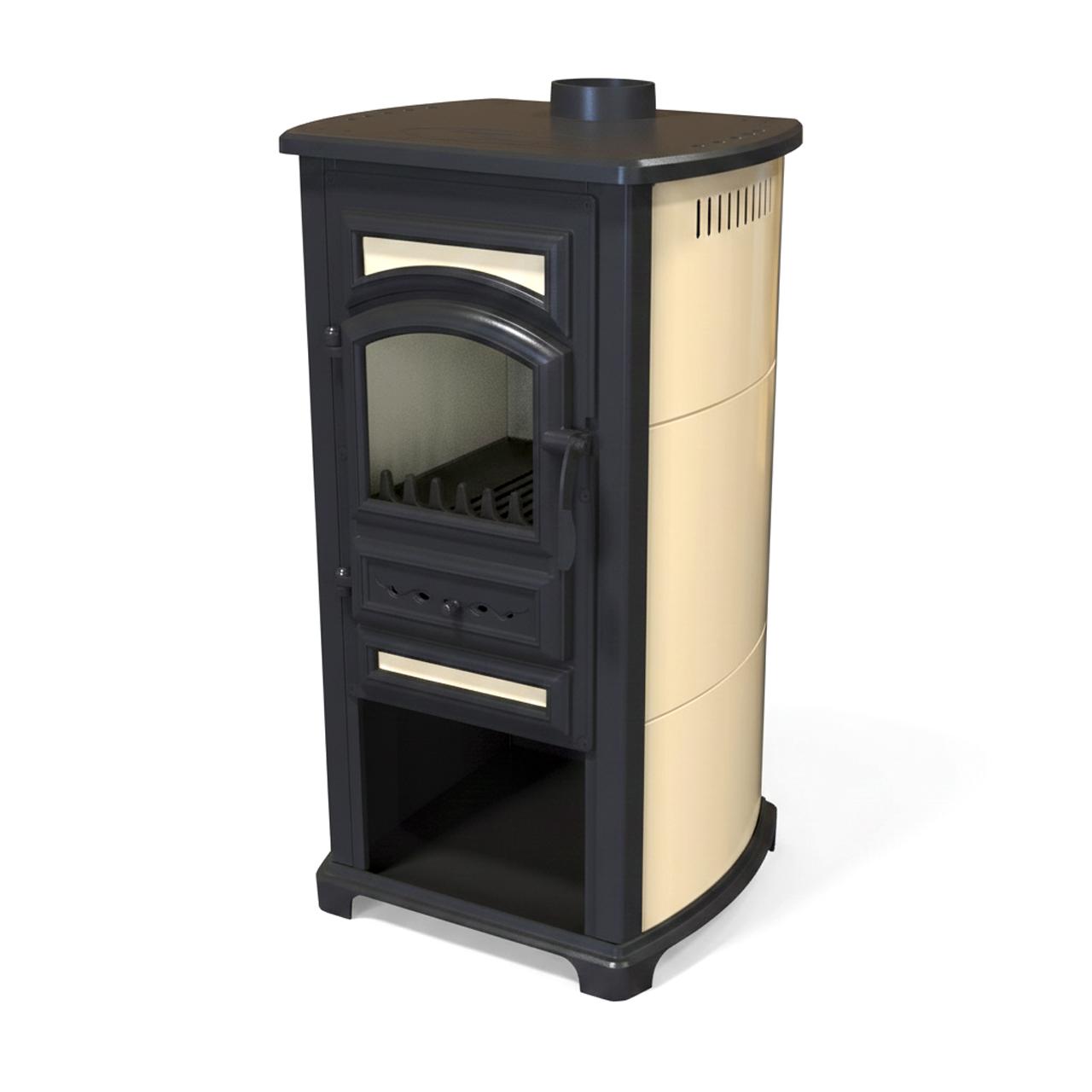 Kaminofen Bella Thalia Forte 5,4 kW - Korpus: Schwarz / Creme