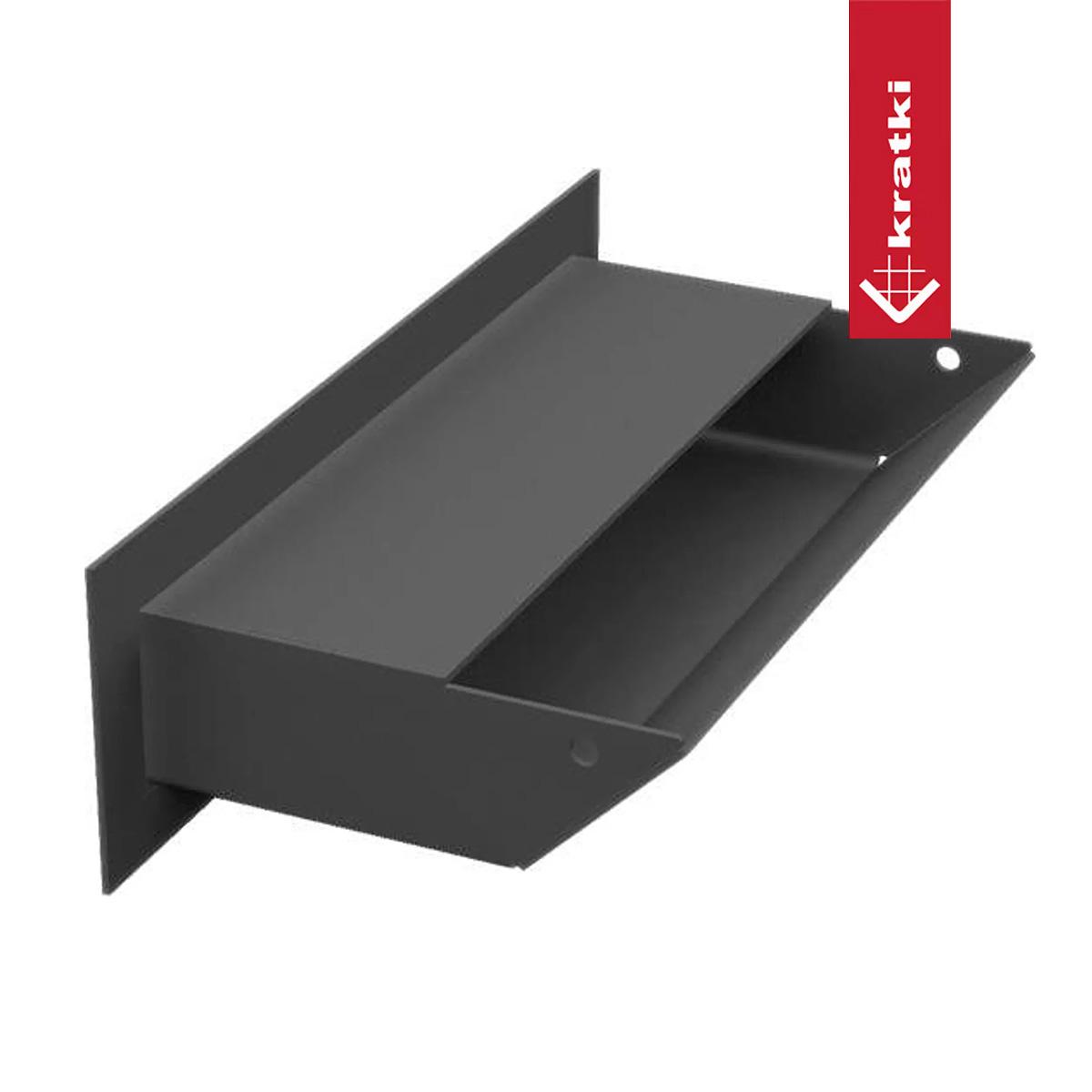 Kratki Luftleiste - Größe: 6 x 20 cm - Farbe: graphit - Ausführung: slim (geringere Einbautiefe)