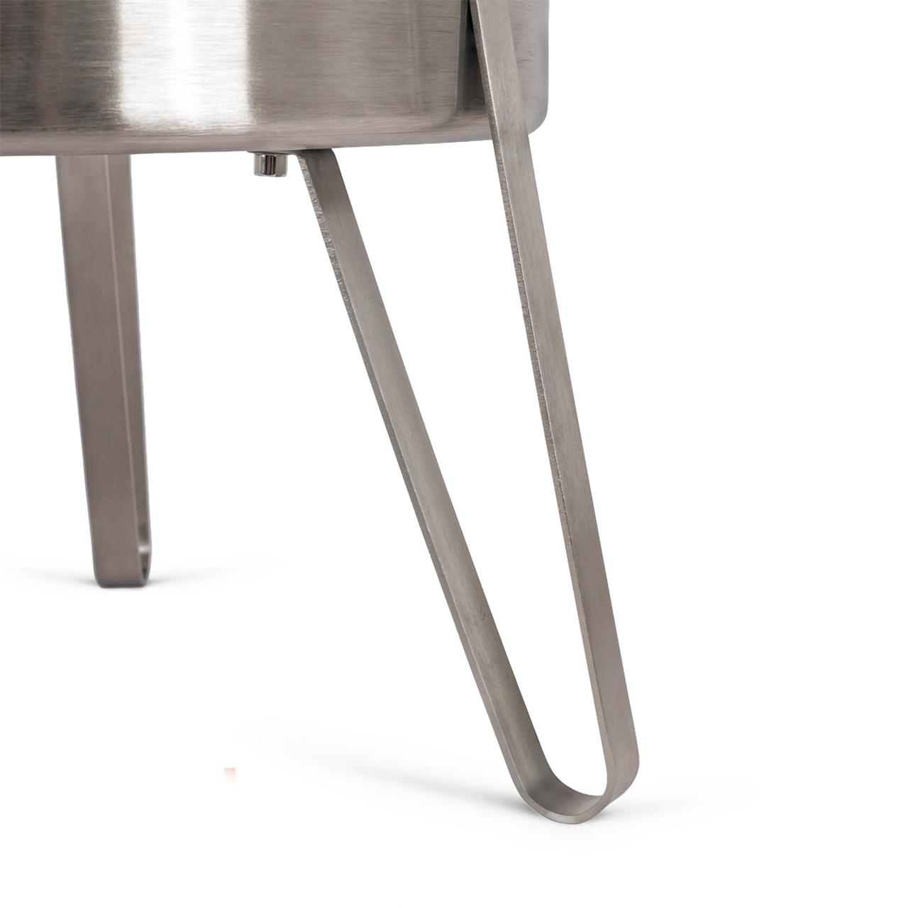 Feuertonne Petromax Pyron, Edelstahl Terrassenofen