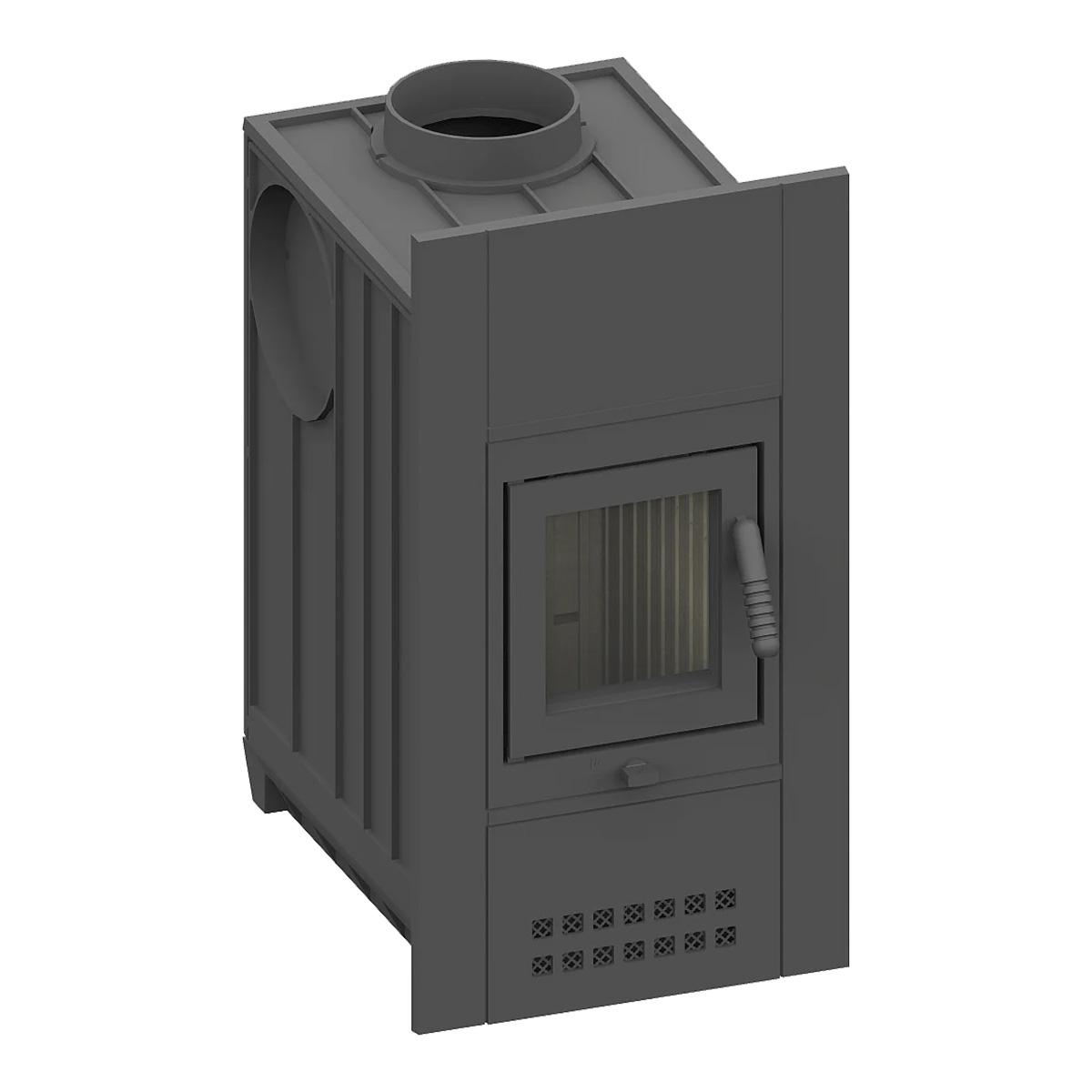 Heizeinsatz Schmid Concept 9 kW - Frontplatte: 480 x 830 mm