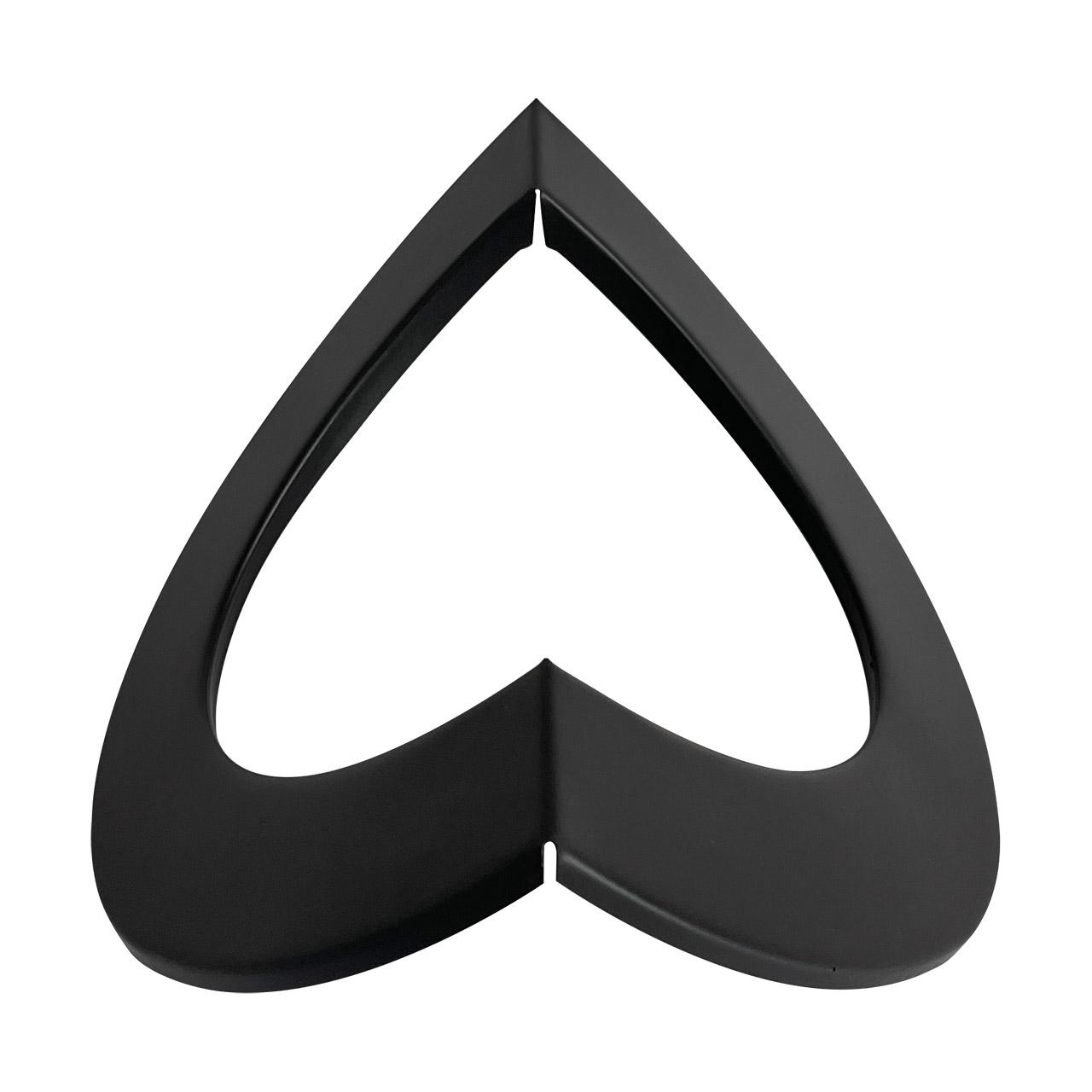 Ofenrohr Rosette für Außenecke DN 150 mm Schwarz