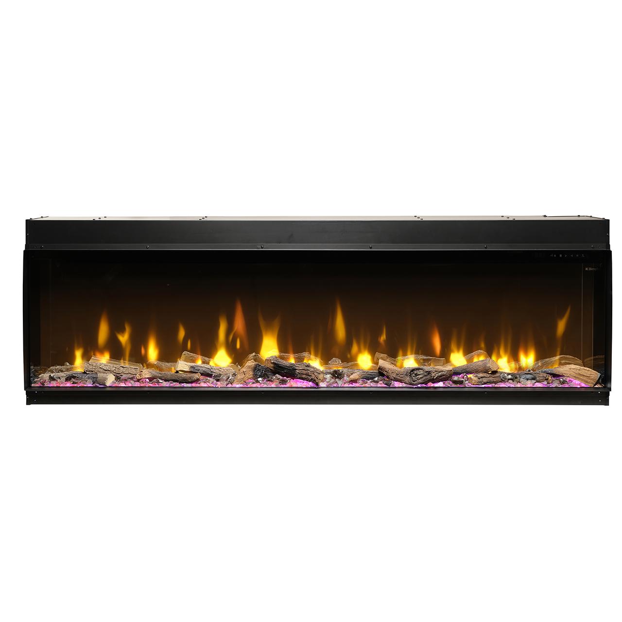 Dimplex Ignite Bold 74 Elektrokamin - Panorama-Design mit 3-seitiger Installation, App-Steuerung & Optiflame-Technologie