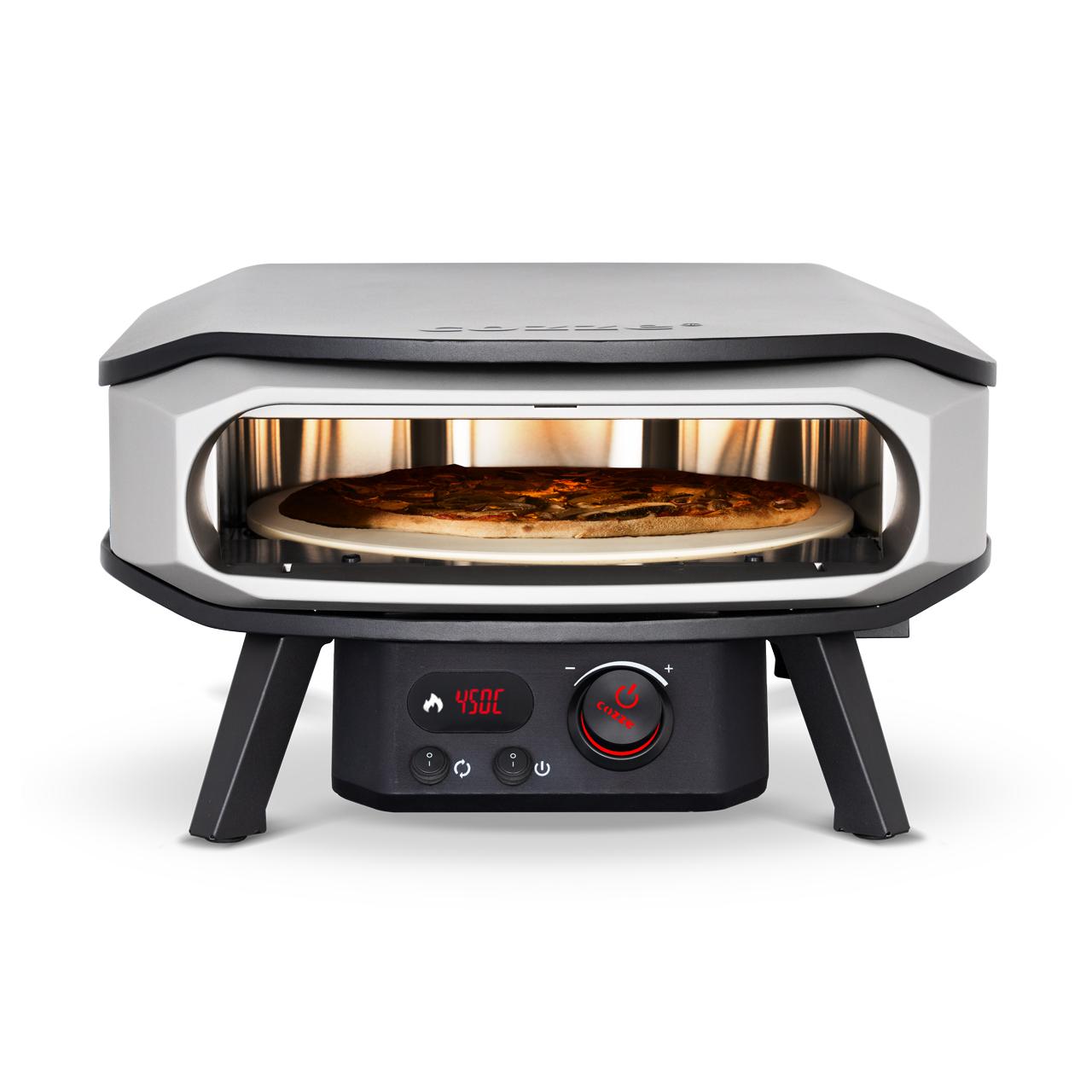 Elektro Pizzaofen Cozze 17 Zoll Premium Rotate 2200 W inkl. drehbarer Pizzastein & Hitzeschild