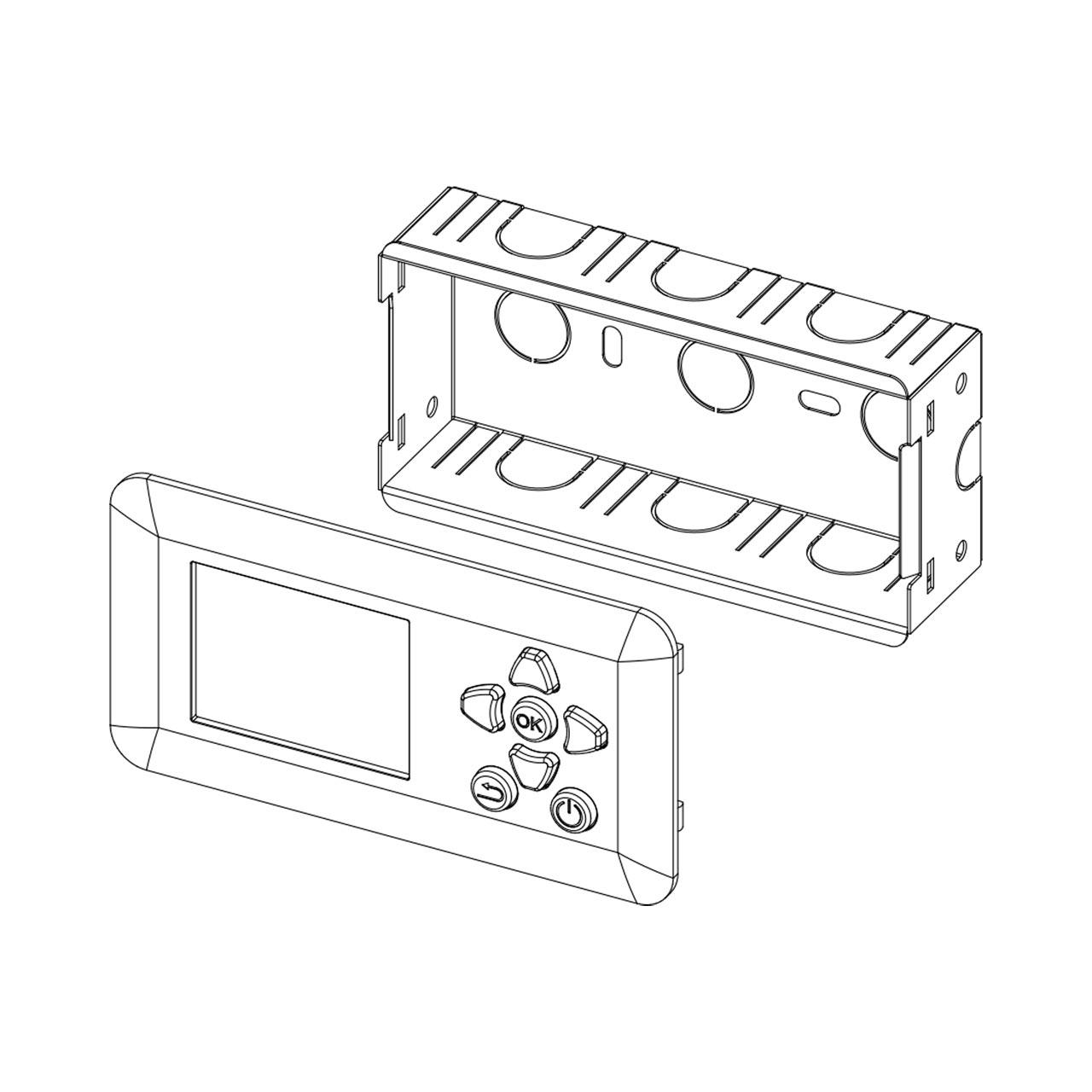 MCZ Pelletofen Maestro Bedientafel für Aufputz Wandmontage (4018003)