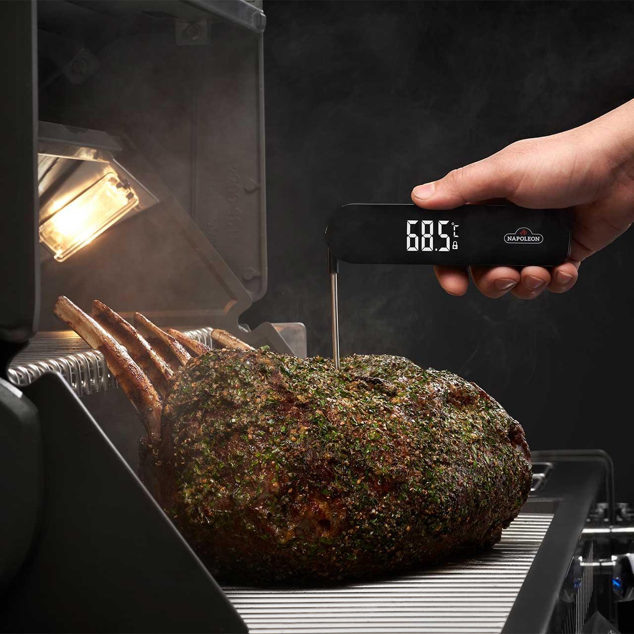 Grillthermometer Napoleon digitales, klappbares Thermometer Fast Read Fleischthermometer