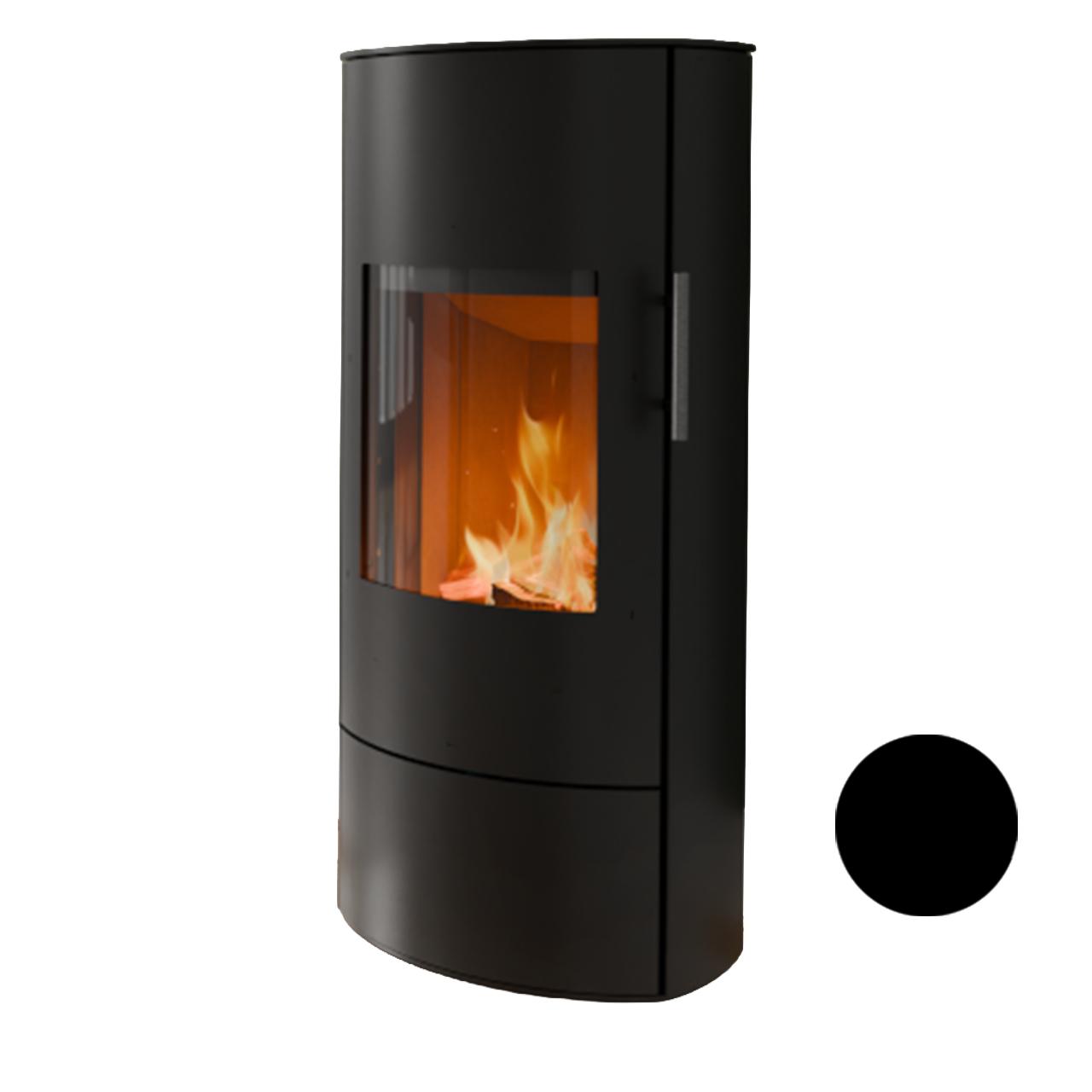Königshütte Kaminofen GEMINI 6 kW - Ausführung: Stahl schwarz mit Stahltür