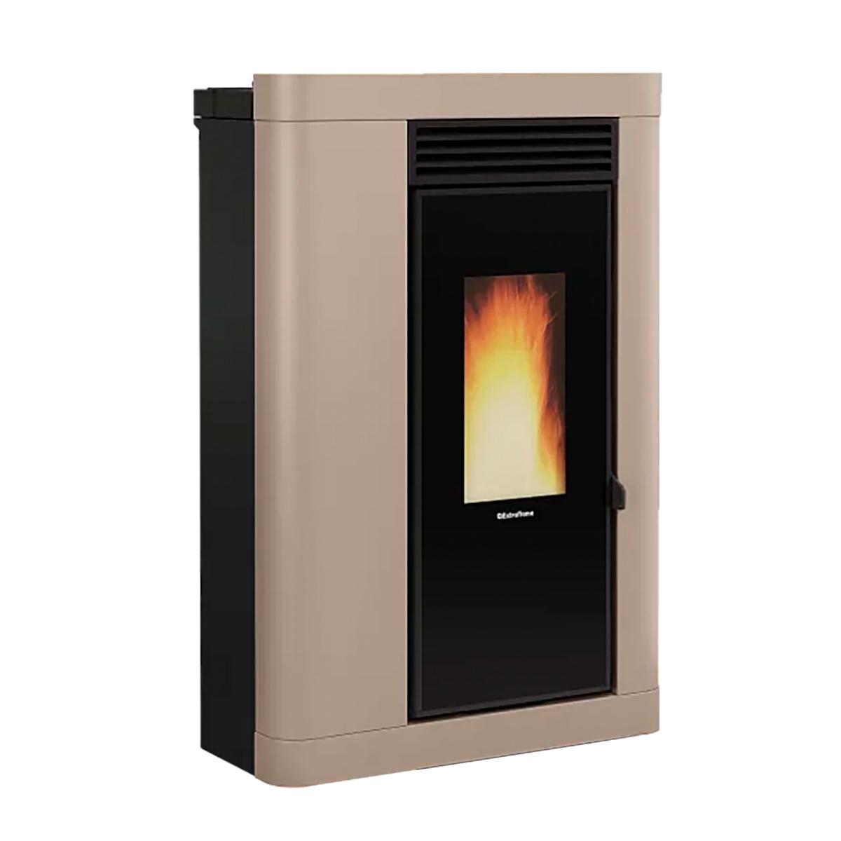 Pelletofen Extraflame Annabella AD Evo mit 9 kW - Verkleidung: taupe matt