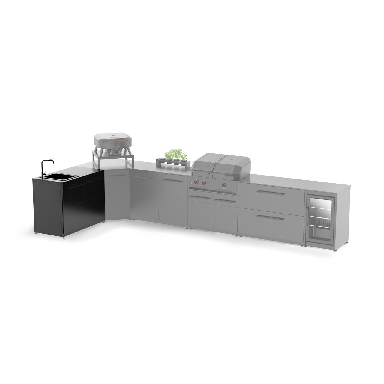 Outdoorküche Cozze Elements Außenküche 110 Spülmodul inkl. Spülbecken und Wasserhahn